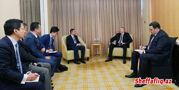 İlham Əliyev "China Poly Group" Korporasiyasının sədri ilə görüşüb