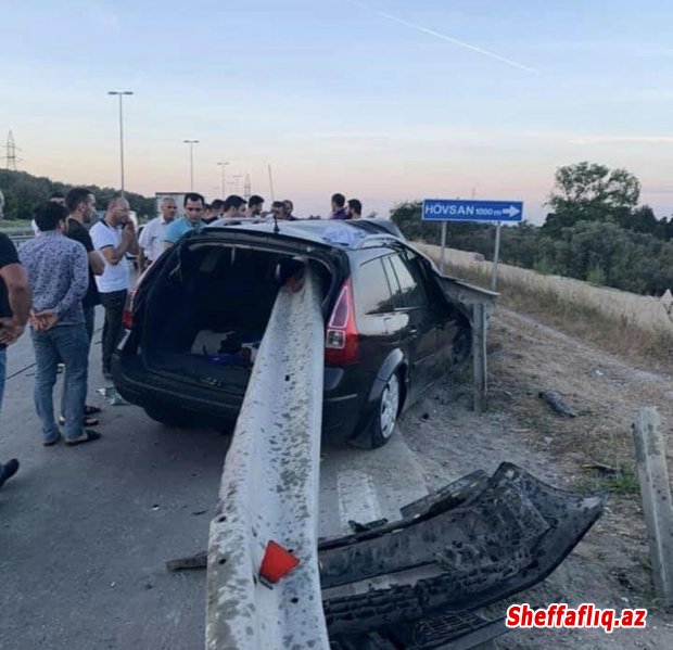 Bakıda İNANILMAZ HADİSƏ - Sürücü bu avtomobildən sağ çıxdı - FOTO