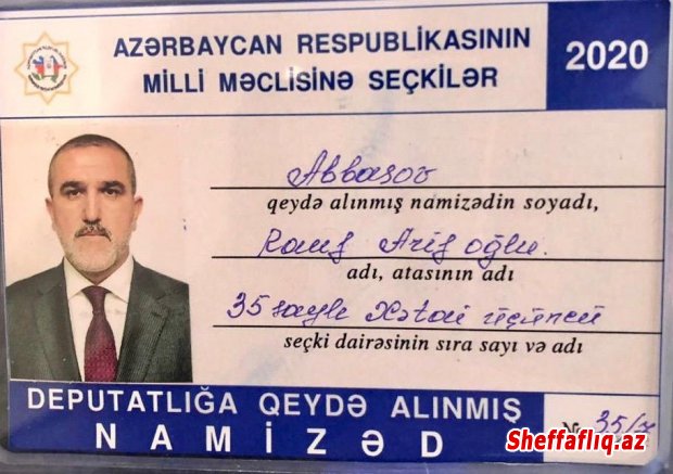 Rauf Arifoğlunun deputatlığa namizədliyi qeydə alındı - FOTO