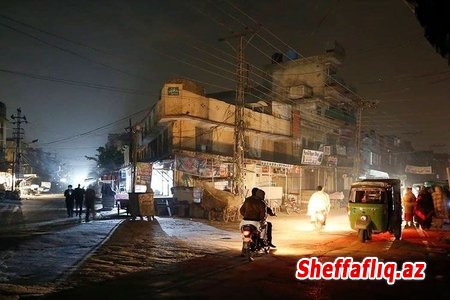 Pakistanda elektrik enerjisi təchizatı bərpa edilib