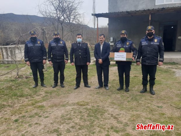 İsmayıllı rayonunda Polis əməkdaşları Şəhid ailələrini ziyarət ediblər