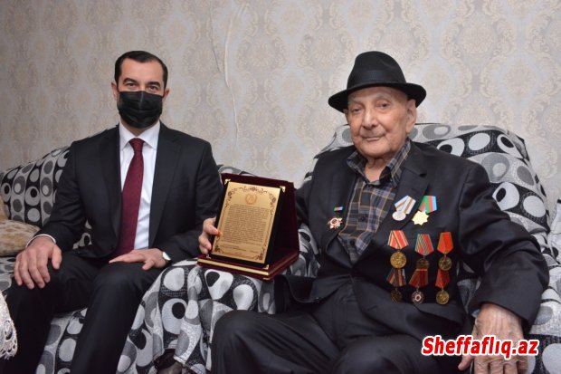 Şamaxıda İkinci Dünya müharibəsinin veteranları ziyarət  edilib.-FOTO
