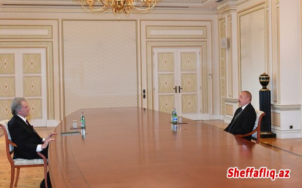 İlham Əliyev Ukraynanın sabiq dövlət başçısı Viktor Yuşşenkonu qəbul edib