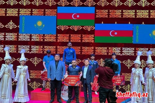 Azərbaycan güləşçiləri Astanada daha səkkiz medal qazanıblar - FOTO