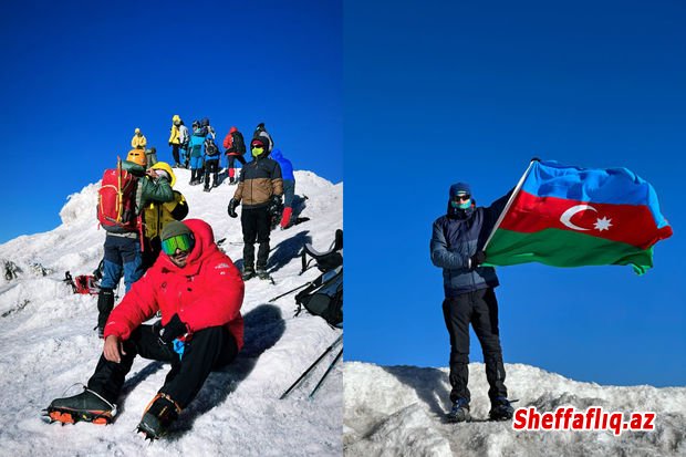 Alpinistlərimiz Ağrı dağın zirvəsində Azərbaycan bayrağını dalğalandırdılar