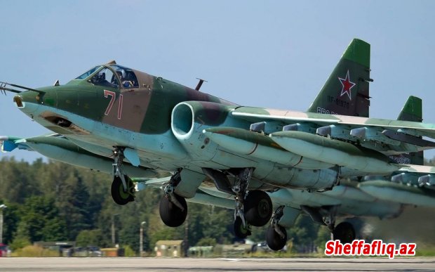 Rusiyanın Hərbi Hava Qüvvələrinin qırıcısı Su-25 öz hava hücumundan müdafiə qüvvələri tərəfindən vurulub.
