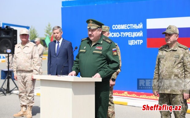 Rusiyalı general: Ağdamda monitorinq mərkəzi üç ölkə hərbçilərinin uğurlu əməkdaşlığının nümunəsidir