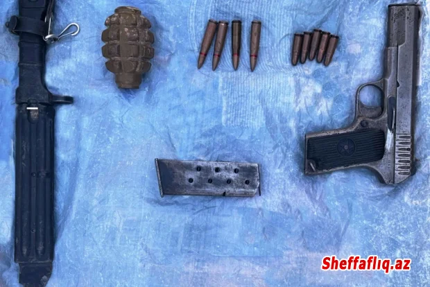 Gəncədə məhkumun həbsindən əvvəl gizlətdiyi silah-sursat aşkarlanıb