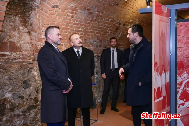 İlham Əliyev və Peter Pelleqrini Bratislavada Devin qəsrində olublar