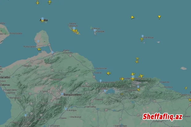 ABŞ-nin hərbi təyyarələri Venesuela sahillərində səmaya qaldırılıb ABŞ-nin hərbi təyyarələri Venesuela sahillərində səmaya qaldırılıb