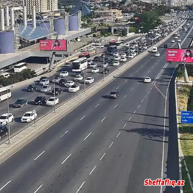 Bakıda 5 istiqamətdə tıxac müşahidə olunur