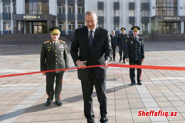 Prezident İlham Əliyev Polis Akademiyasında yeni tədris binasının açılışında iştirak edib -FOTO