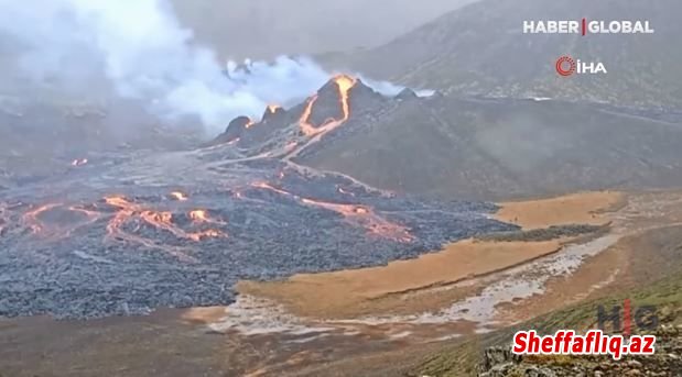 İslandiyada 6 min il bundan əvvəl sönmüş vulkan püskürməyə başlayıb