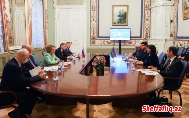 Sahibə Qafarova Rusiya Federasiya Şurasının sədri Valentina Matviyenko ilə görüşüb