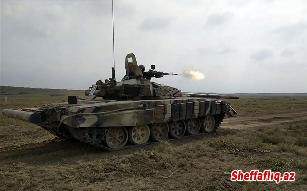 Azərbaycan Ordusunun tank bölmələri döyüş atışları icra edib
