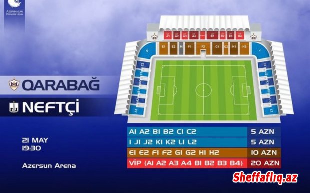 "Qarabağ" "Neftçi" ilə oyunun biletlərini satışa çıxarıb
