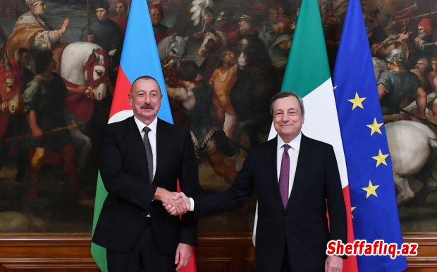 Prezident İlham Əliyev İtaliya Nazirlər Şurasının sədri ilə görüşüb