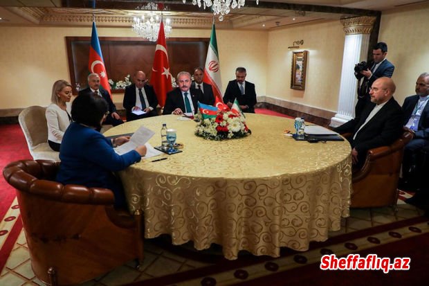 Azərbaycan, Türkiyə və İranın parlament sədrləri görüşüb
