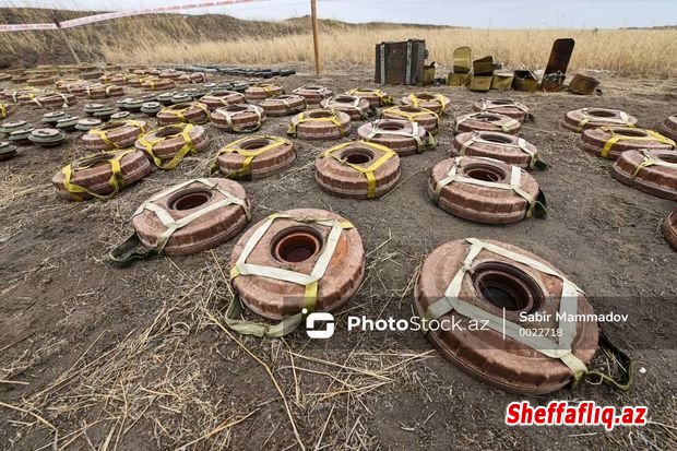 Azad edilən ərazilərdə daha 156 mina aşkarlanıb - FOTO