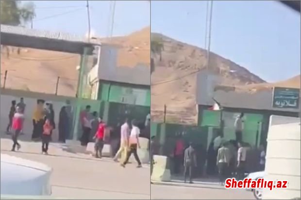 İranda sakinlər polis idarəsinə hücum çəkdilər - VİDEO