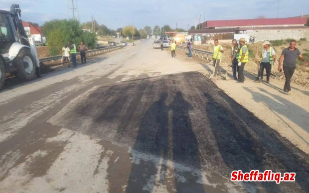 Bakı-Şamaxı-Yevlax yolunda nəqliyyatın hərəkəti bərpa olunub-FOTO