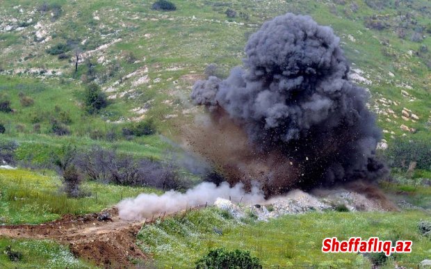 Qazaxın Xeyrimli kəndində erməni istehkamçı minaya düşüb