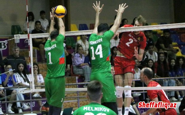 Azərbaycanın kişi voleybolçuları Belçikaya məğlub olub