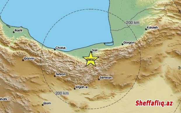 İranın şimalındakı Mazandaran əyalətində 4,6 maqnitudalı zəlzələ olub.