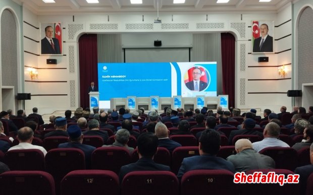 Xaçmazda dini müstəvidə ideoloji təhlükəsizliyə həsr olunan konfrans keçirilib Xaçmazda dini müstəvidə ideoloji təhlükəsizliyə həsr olunan konfrans keçirilib