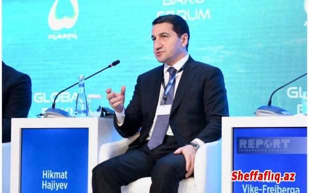 Hikmət Hacıyev: Qlobal Bakı Forumunun gündəliyinin qlobal düzənə həsr olunması heç də təsadüfi deyil Hikmət Hacıyev: Qlobal Bakı Forumunun gündəliyinin qlobal düzənə həsr olunması heç də təsadüfi deyil