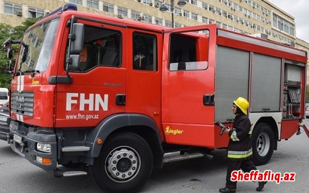 Bakıda yaşayış binasında yanğın olub Bakıda yaşayış binasında yanğın olub