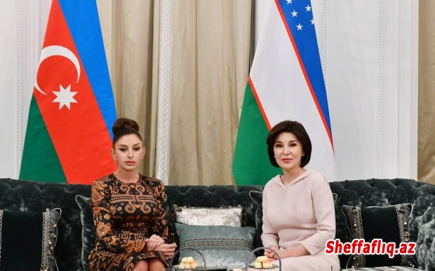 Ziroatxon Mirziyoyeva Mehriban Əliyevanı təbrik edib Ziroatxon Mirziyoyeva Mehriban Əliyevanı təbrik edib