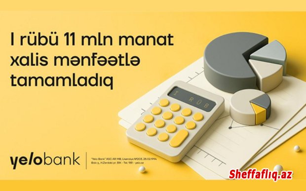 "Yelo Bank" I rübdə pozitiv artım dinamikası nümayiş etdirib