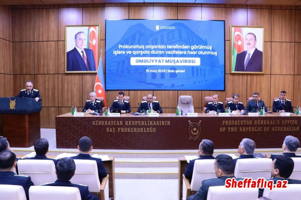 Baş Prokurorluqda əməliyyat müşavirəsi keçirilib, Kamran Əliyev tapşırıqlar verib