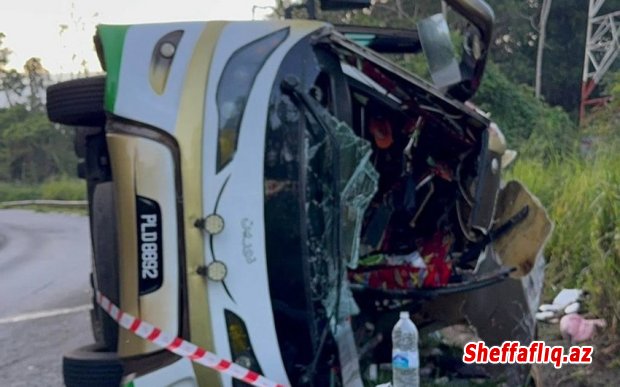 Malayziyada avtobus qəzası baş verib, 15 nəfər ölüb