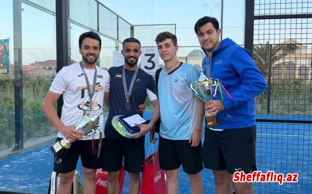 Azərbaycan idmançısı Bakıda keçirilən padel tennisi üzrə beynəlxalq turnirdə üçüncü olub
