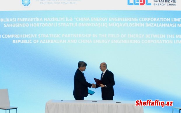 Azərbaycan Çin şirkəti ilə enerji sahəsində strateji tərəfdaşlıq sazişi imzalayıb