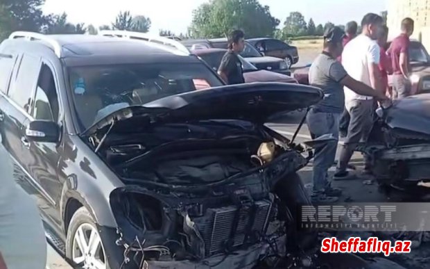 Xaçmazda avtomobil qəzası olub, xəsarət alanlar var