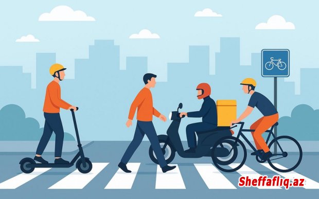Yol polisi skuter, moped və velosiped sürücülərinə çağırış edib