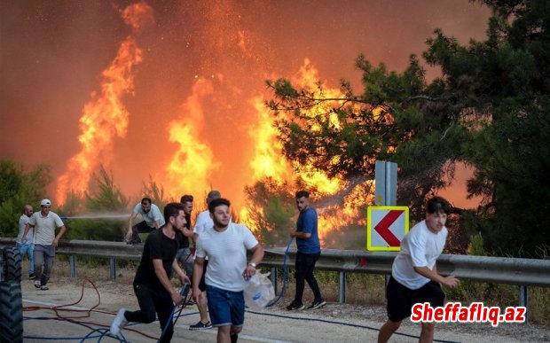 Türkiyədə meşə yanğını səbəbindən 2 minə yaxın insan təxliyə edilib