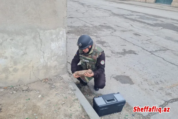 Sumqayıtda top mərmisi aşkarlanıb