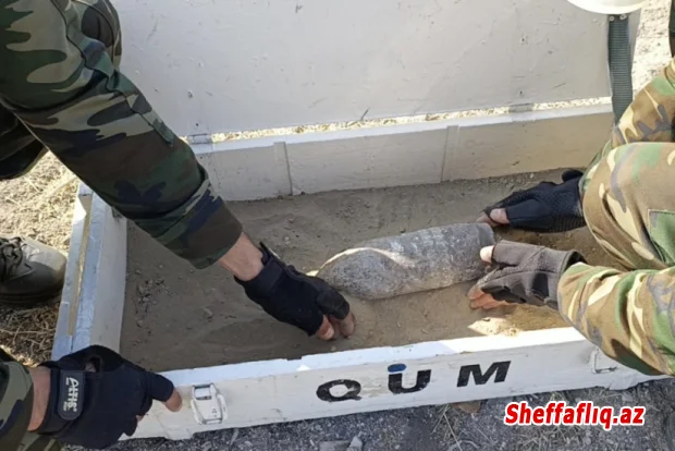 Naxçıvanda əl qumbarası və top mərmisi tapılıb