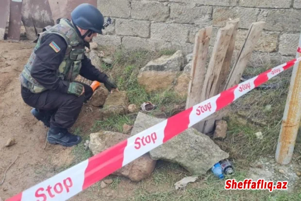 Xəzər rayonu ərazisində əl qumbarası aşkarlanıb