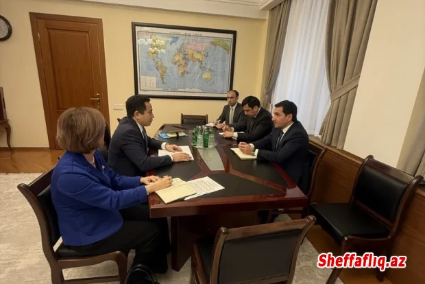 Hikmət Hacıyev Qazaxıstan səfiri ilə əməkdaşlığı müzakirə edib