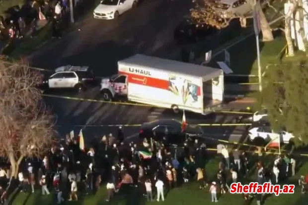 ABŞ-də İrandakı etirazları dəstəkləyən nümayişçilərin üstünə yük maşını sürülüb
