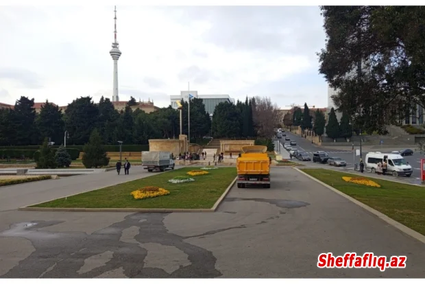Şəhidlər xiyabanında 20 Yanvar faciəsinin 36-cı ildönümü ilə bağlı hazırlıq işlərinə başlanılır