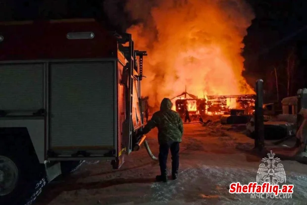 Yakutiyada fərdi yaşayış evində baş verən yanğında beş nəfər həlak olub
