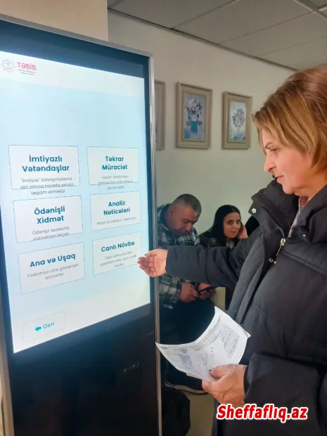 Masallı Rayon Mərkəzi Xəstəxanasında elektron növbə sistemi istifadəyə verilib