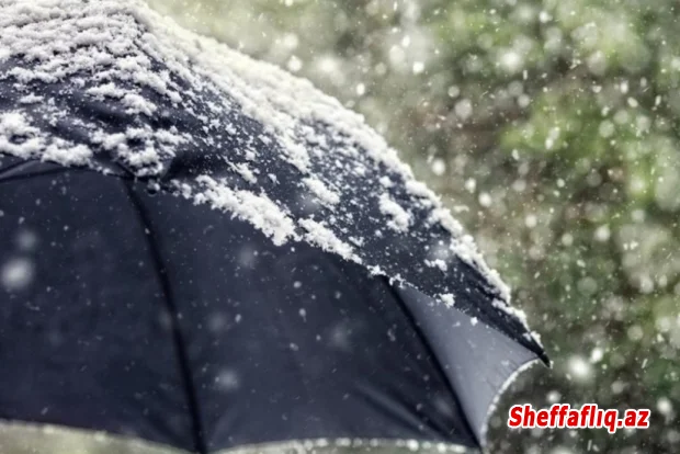 Azərbaycanda yağış və qar yağır - FAKTİKİ HAVA