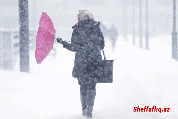 Azərbaycanda çovğun müşahidə olunur